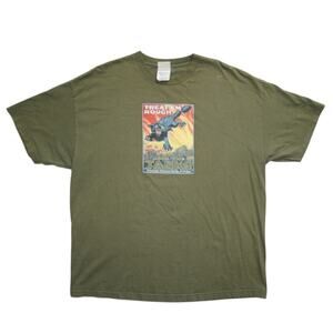 Vintage U.S. Tank Corps “Treat ’Em Rough” Graphic Tee – Size 2XL
